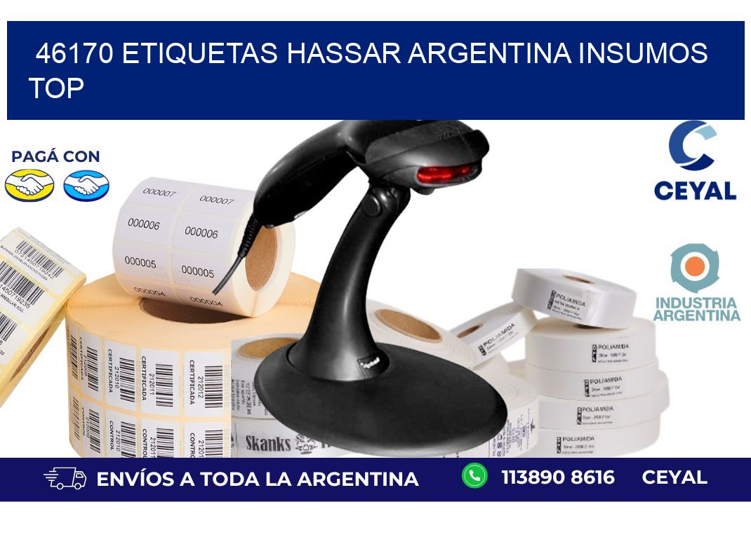 46170 etiquetas hassar argentina INSUMOS TOP