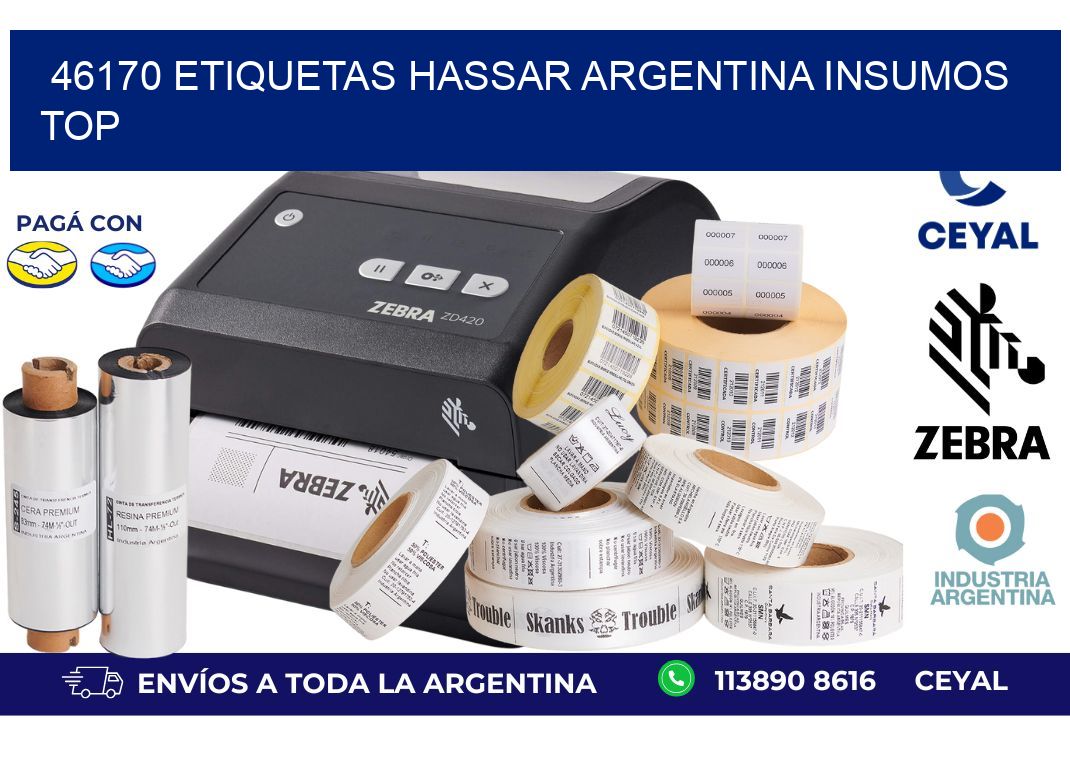 46170 etiquetas hassar argentina INSUMOS TOP