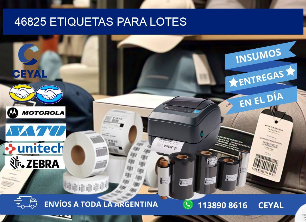46825 ETIQUETAS PARA LOTES