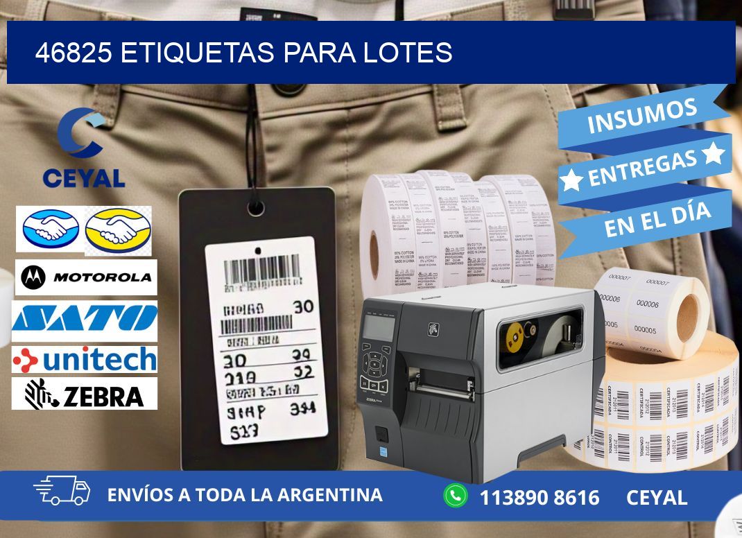 46825 ETIQUETAS PARA LOTES