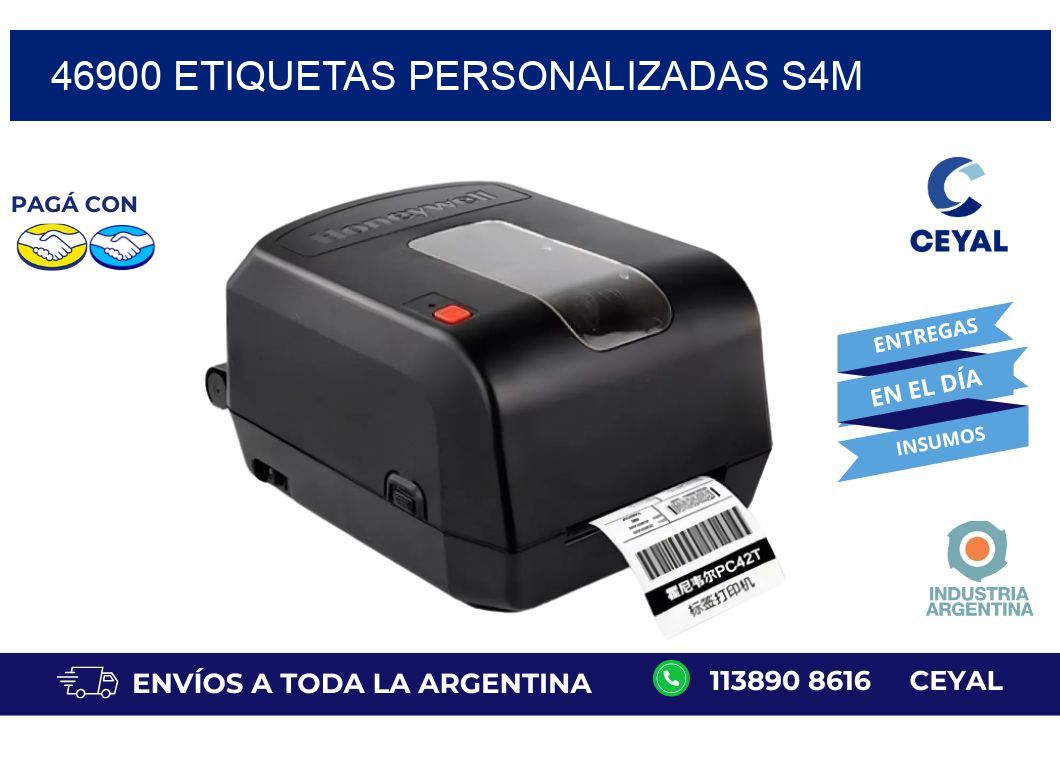 46900 ETIQUETAS PERSONALIZADAS S4M