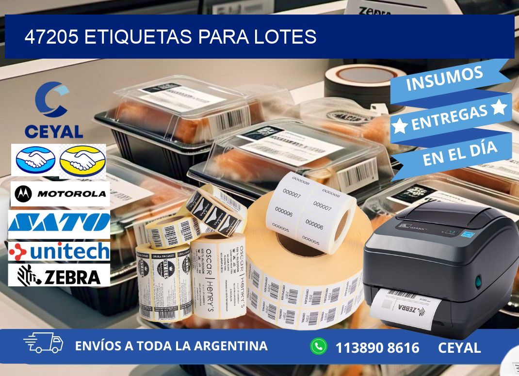 47205 ETIQUETAS PARA LOTES