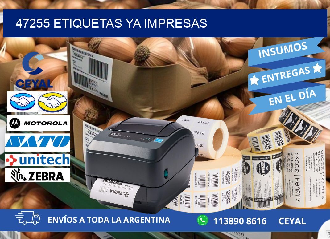 47255 ETIQUETAS YA IMPRESAS