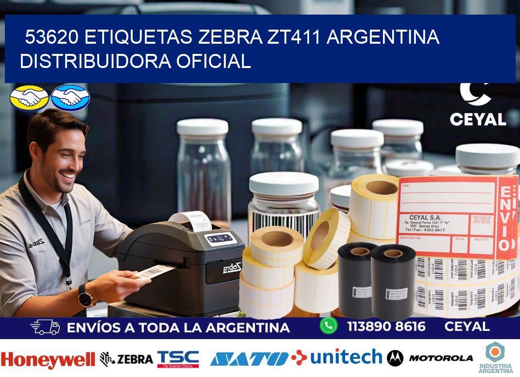 53620 etiquetas zebra zt411 argentina DISTRIBUIDORA OFICIAL