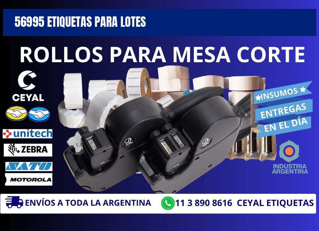 56995 ETIQUETAS PARA LOTES