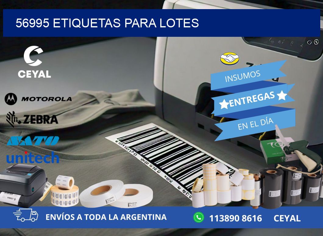 56995 ETIQUETAS PARA LOTES