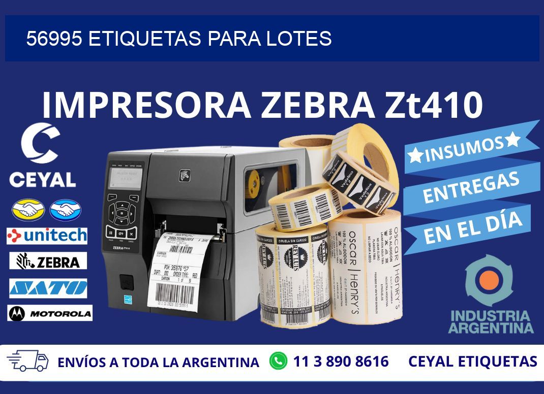 56995 ETIQUETAS PARA LOTES