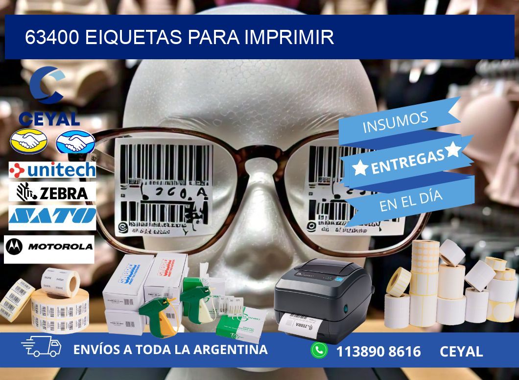 63400 EIQUETAS PARA IMPRIMIR