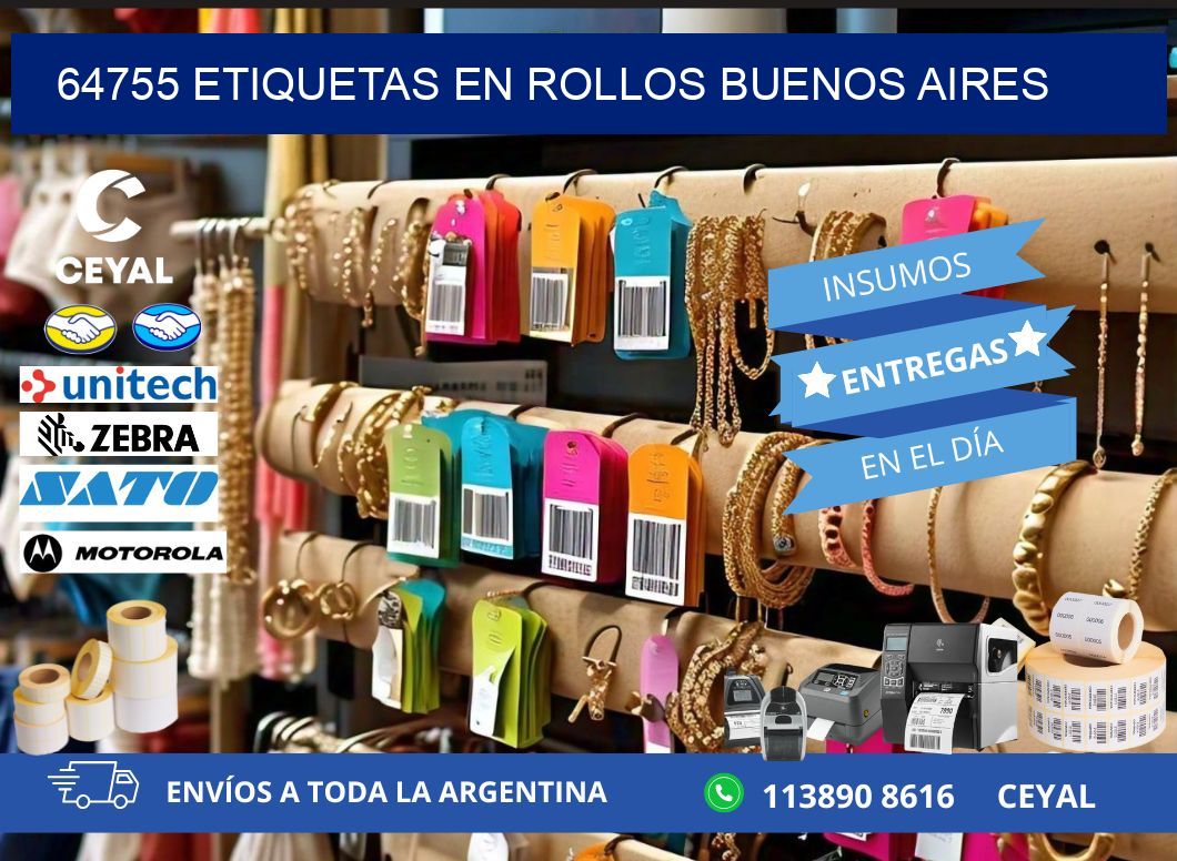 64755 ETIQUETAS EN ROLLOS BUENOS AIRES