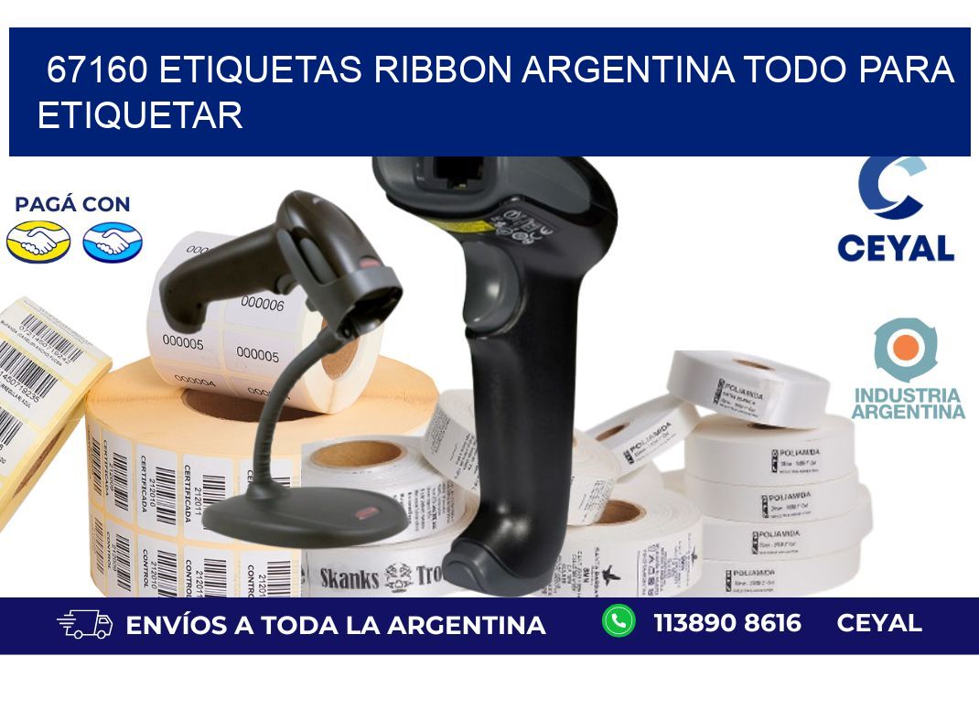 67160 etiquetas ribbon argentina TODO PARA ETIQUETAR