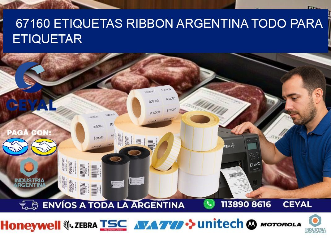 67160 etiquetas ribbon argentina TODO PARA ETIQUETAR