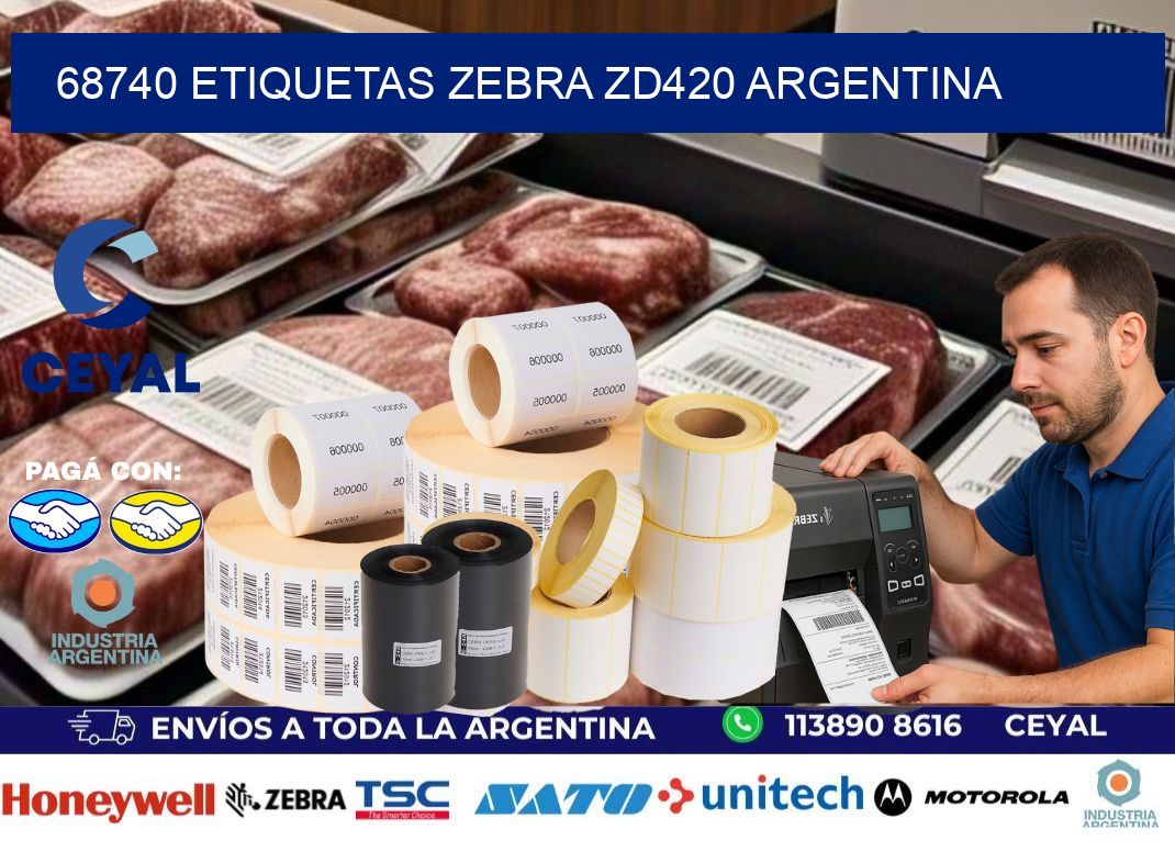 68740 etiquetas zebra zd420 argentina