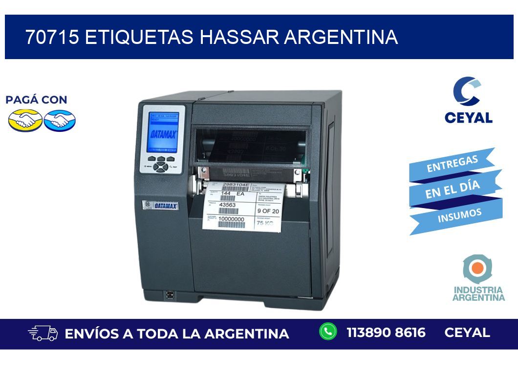 70715 etiquetas hassar argentina