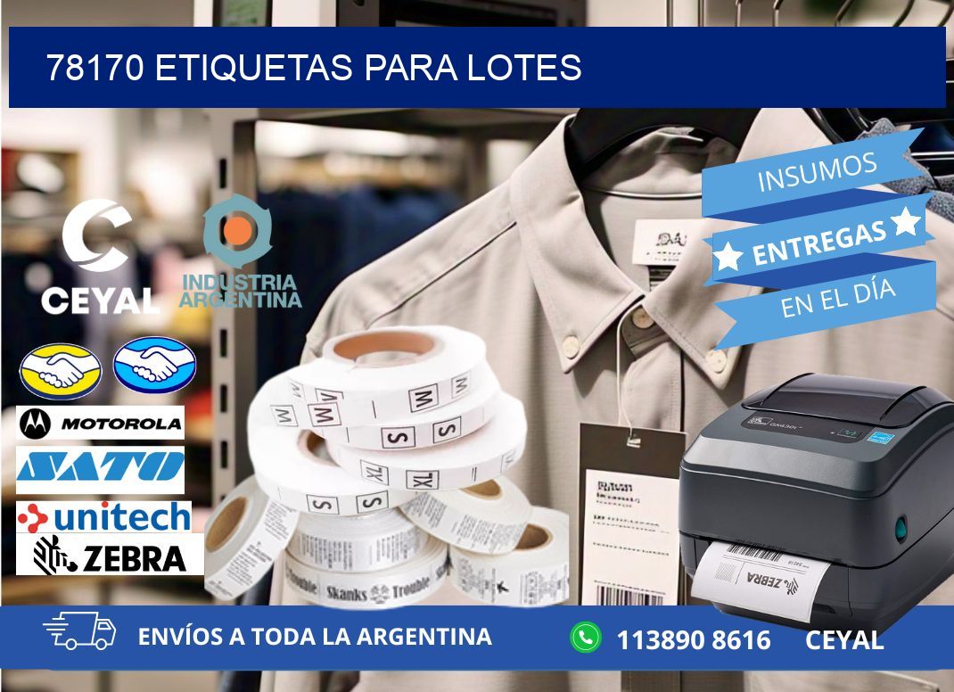 78170 ETIQUETAS PARA LOTES