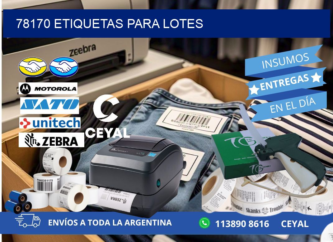 78170 ETIQUETAS PARA LOTES