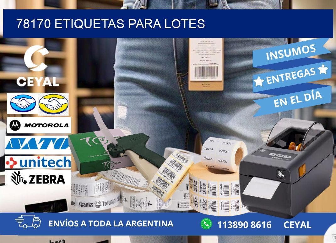 78170 ETIQUETAS PARA LOTES