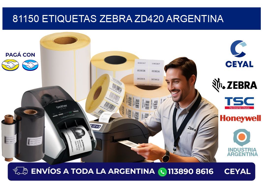 81150 etiquetas zebra zd420 argentina