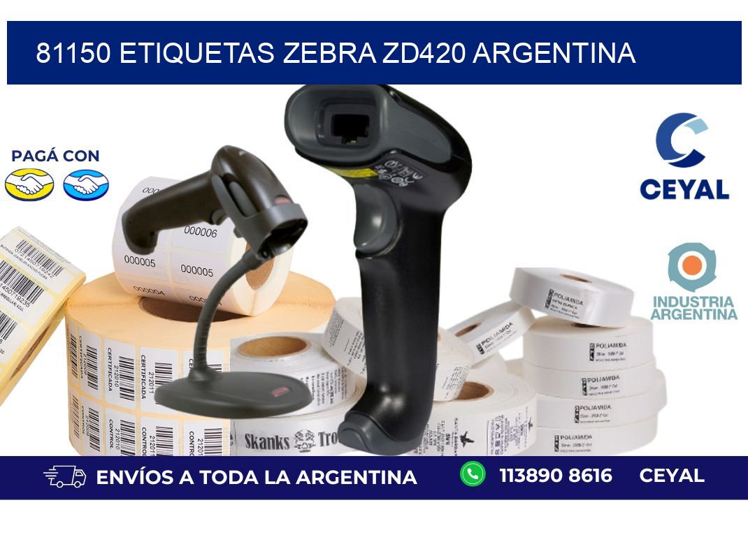 81150 etiquetas zebra zd420 argentina