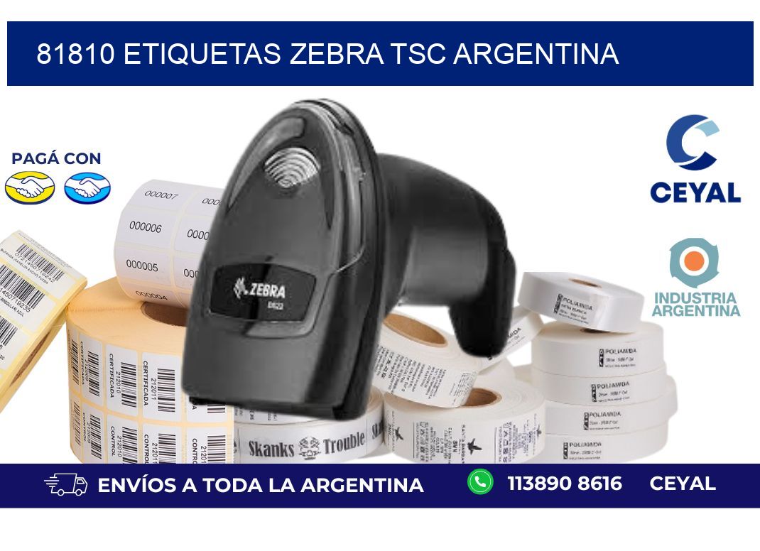 81810 etiquetas zebra tsc argentina