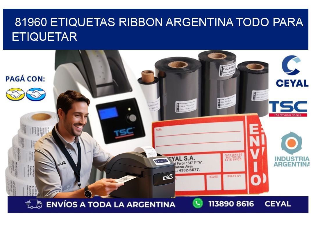 81960 etiquetas ribbon argentina TODO PARA ETIQUETAR