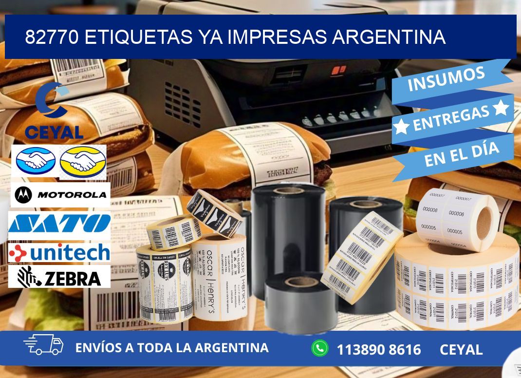 82770 ETIQUETAS YA IMPRESAS ARGENTINA