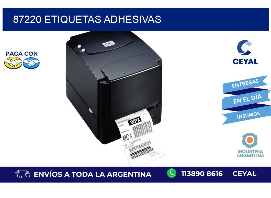 87220 ETIQUETAS ADHESIVAS