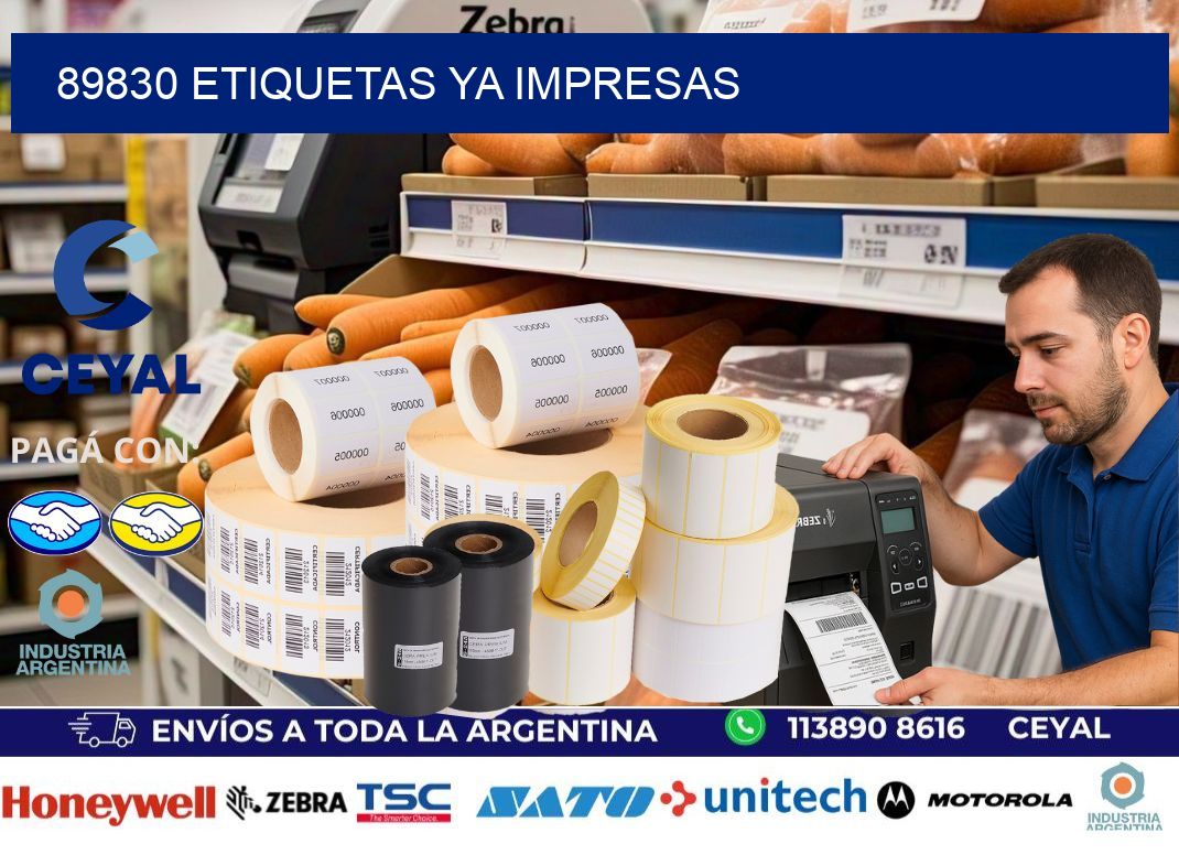 89830 ETIQUETAS YA IMPRESAS