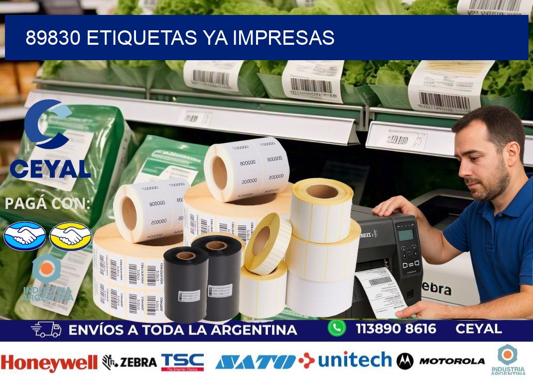 89830 ETIQUETAS YA IMPRESAS