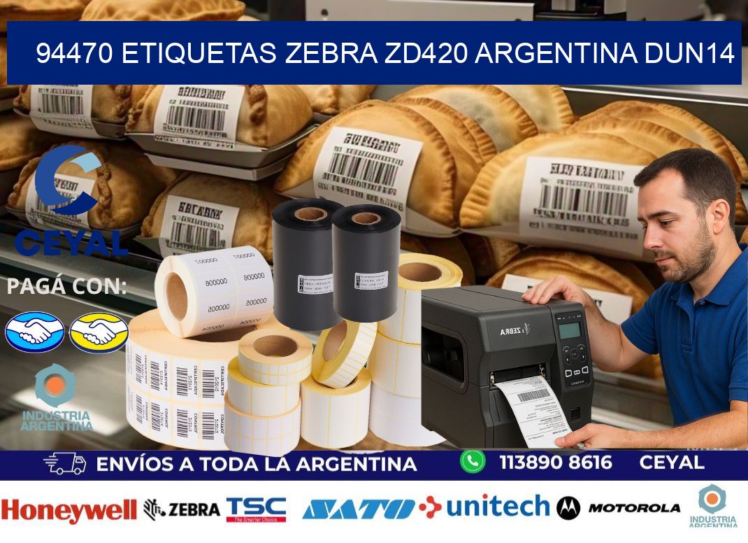 94470 etiquetas zebra zd420 argentina DUN14