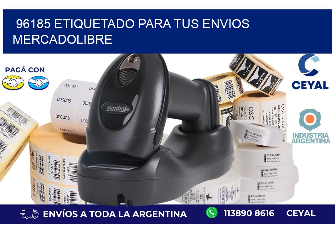 96185 ETIQUETADO PARA TUS ENVIOS MERCADOLIBRE