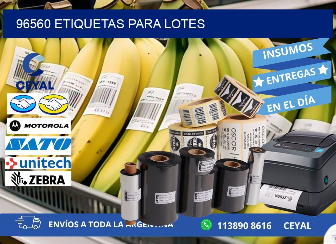 96560 ETIQUETAS PARA LOTES