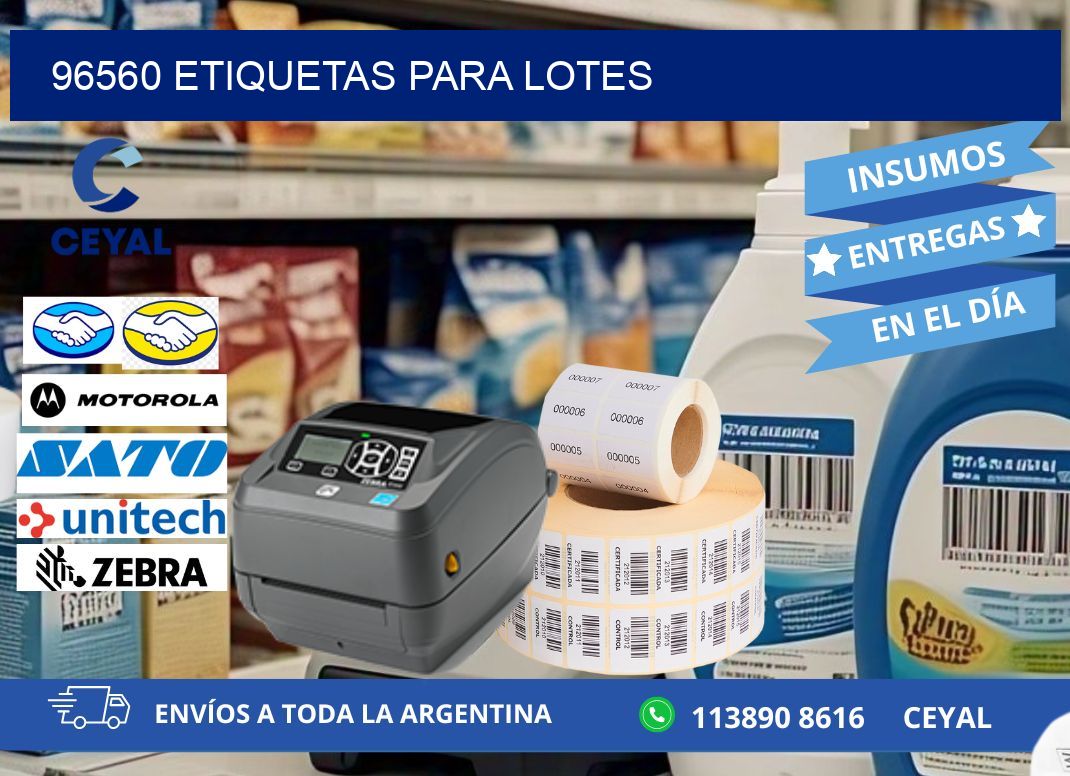 96560 ETIQUETAS PARA LOTES