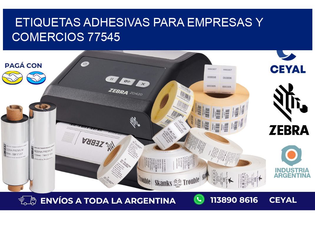 Etiquetas Adhesivas para Empresas y Comercios 77545