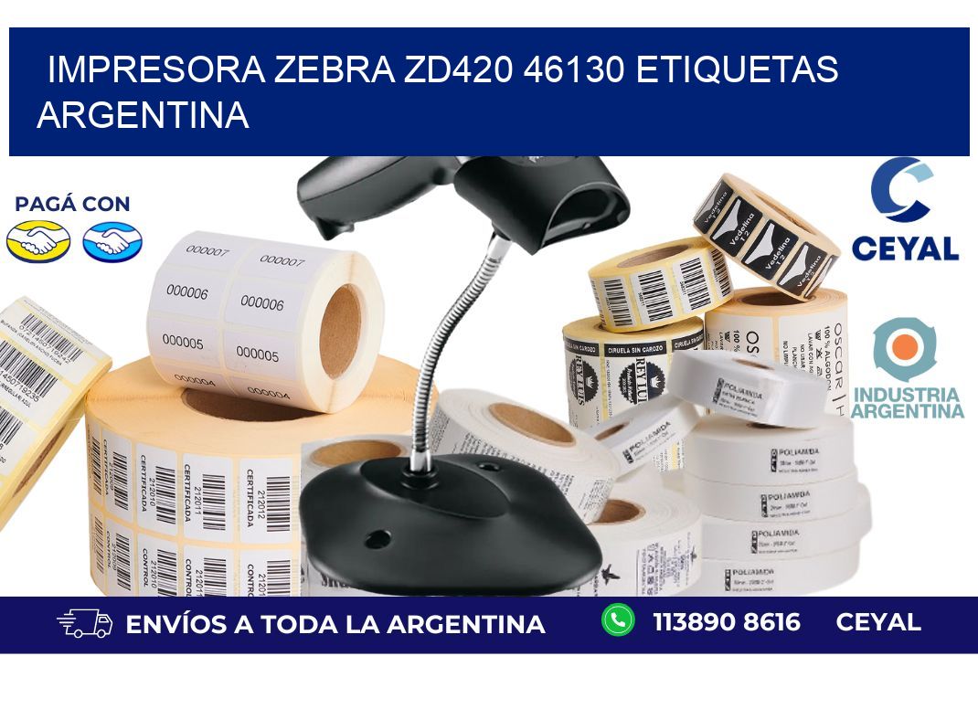 Impresora zebra zd420 46130 etiquetas argentina