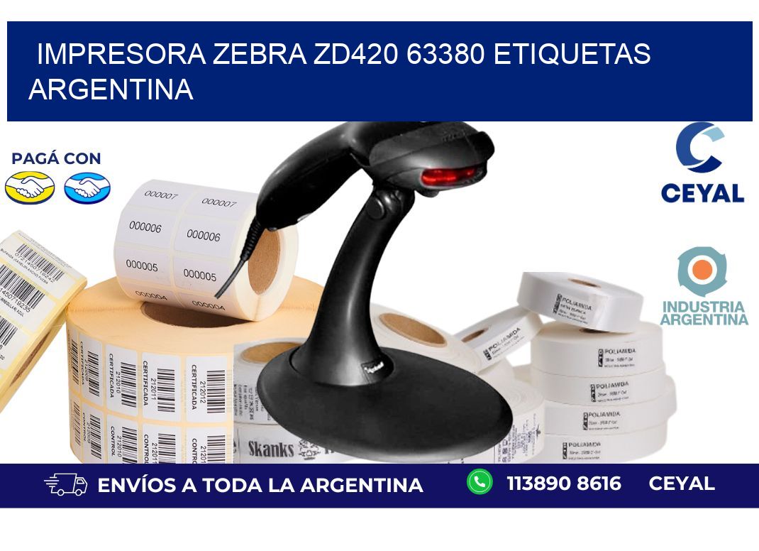 Impresora zebra zd420 63380 etiquetas argentina
