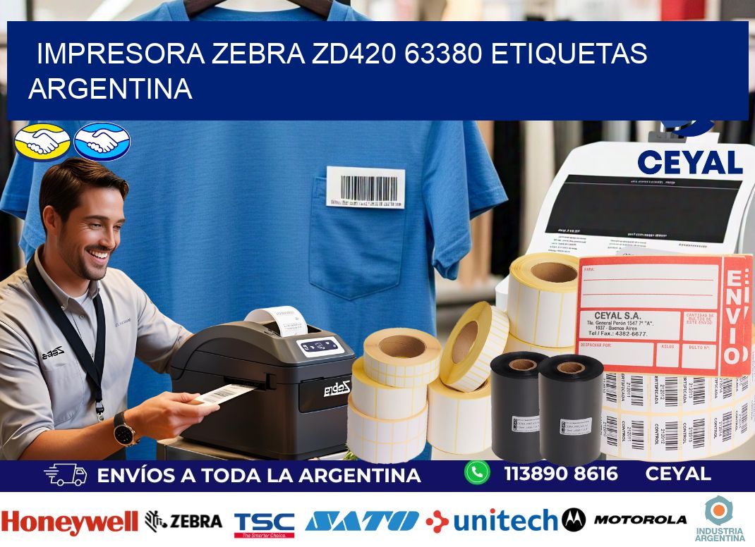 Impresora zebra zd420 63380 etiquetas argentina