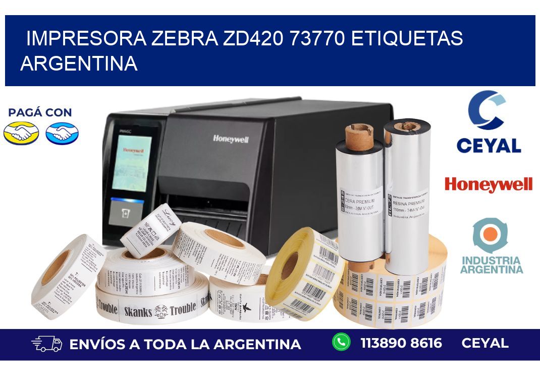 Impresora zebra zd420 73770 etiquetas argentina