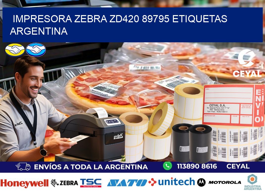 Impresora zebra zd420 89795 etiquetas argentina