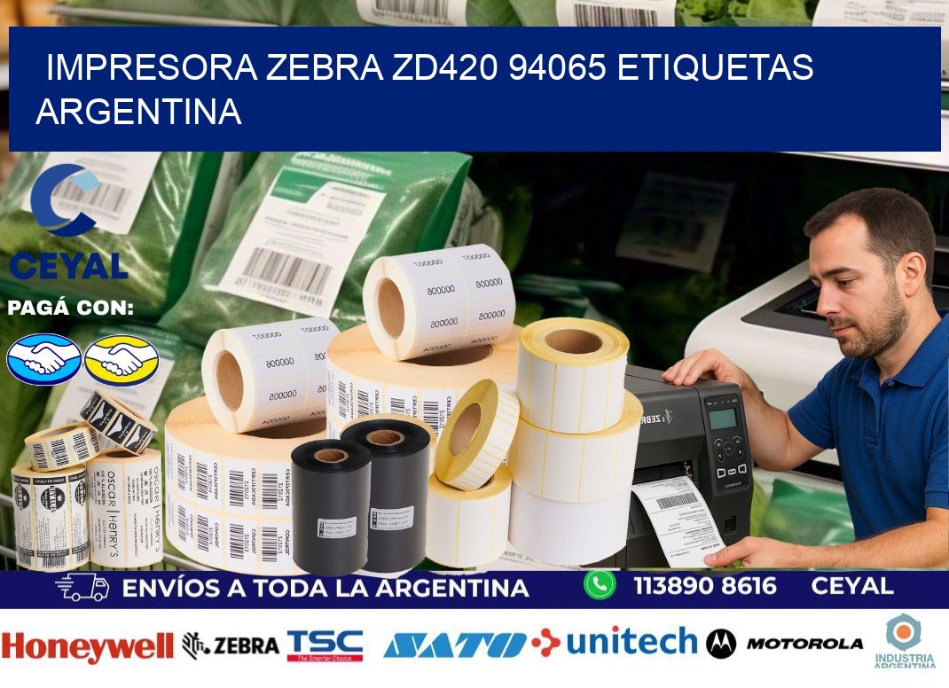 Impresora zebra zd420 94065 etiquetas argentina