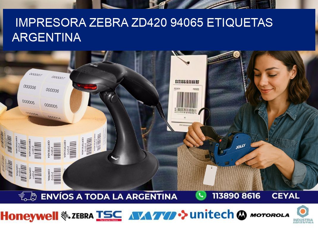 Impresora zebra zd420 94065 etiquetas argentina