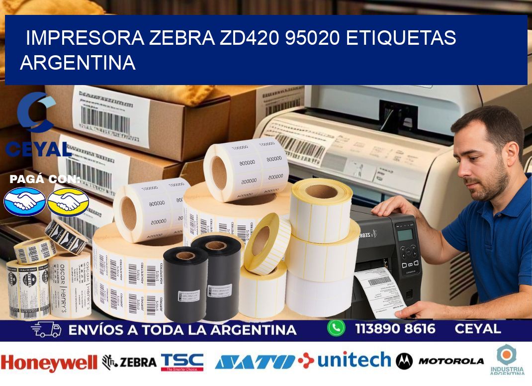 Impresora zebra zd420 95020 etiquetas argentina