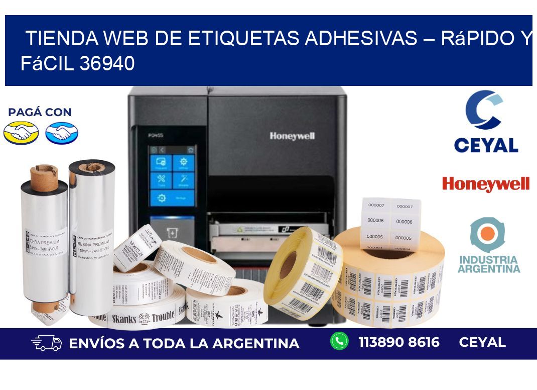 Tienda Web de Etiquetas Adhesivas – Rápido y Fácil 36940