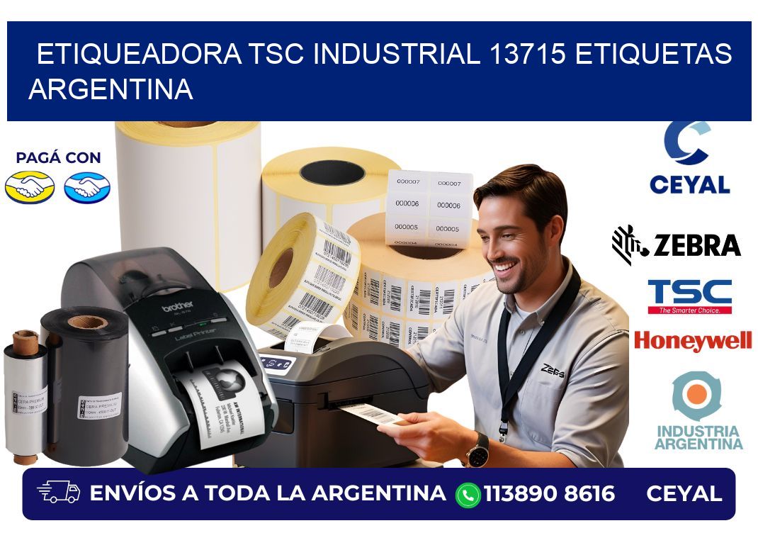 etiqueadora tsc industrial 13715 etiquetas argentina