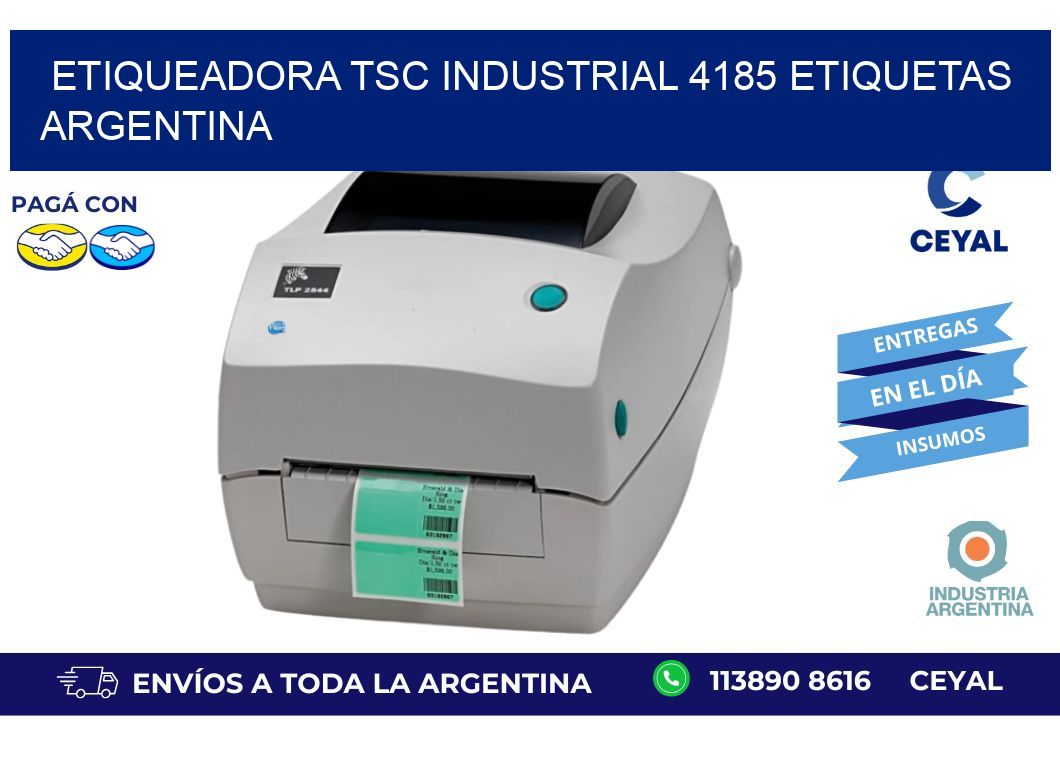 etiqueadora tsc industrial 4185 etiquetas argentina