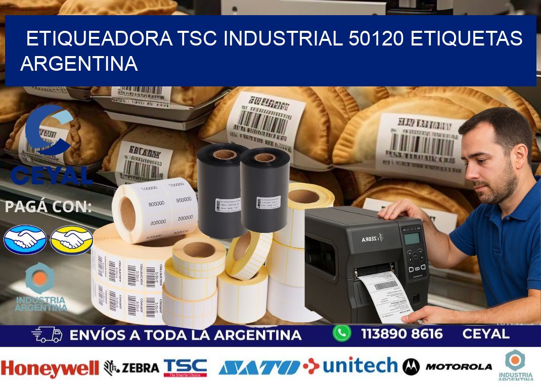 etiqueadora tsc industrial 50120 etiquetas argentina