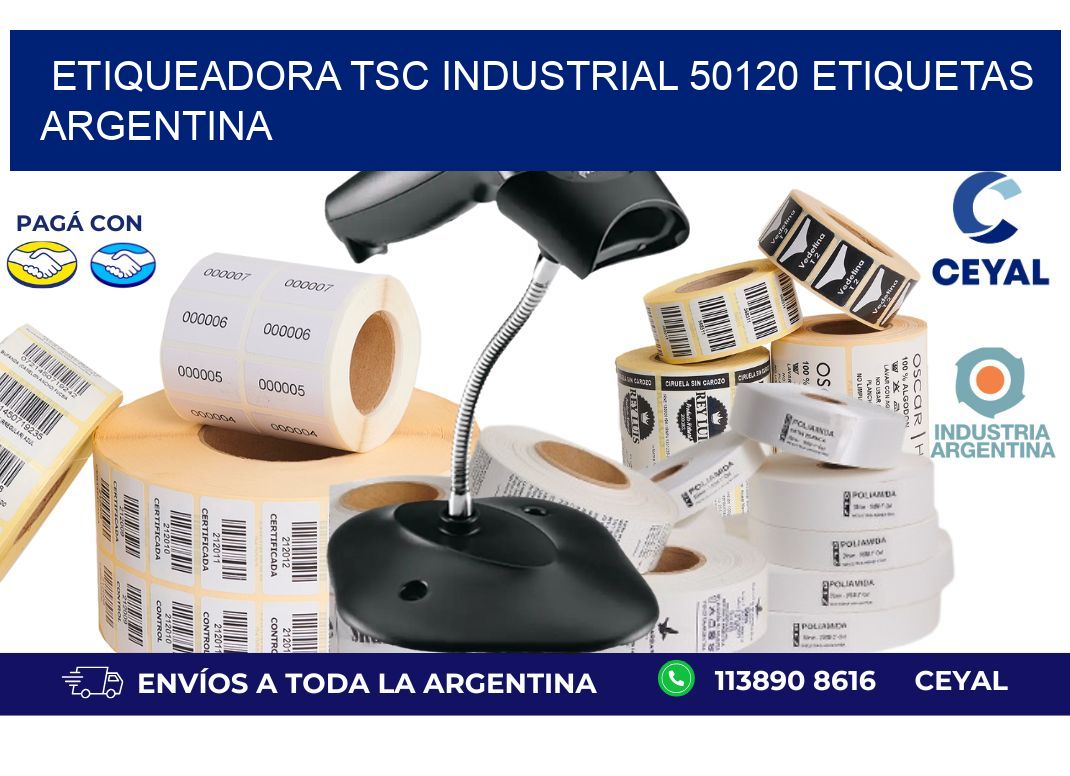etiqueadora tsc industrial 50120 etiquetas argentina