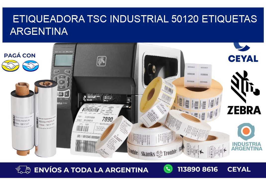 etiqueadora tsc industrial 50120 etiquetas argentina