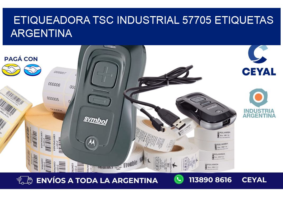 etiqueadora tsc industrial 57705 etiquetas argentina