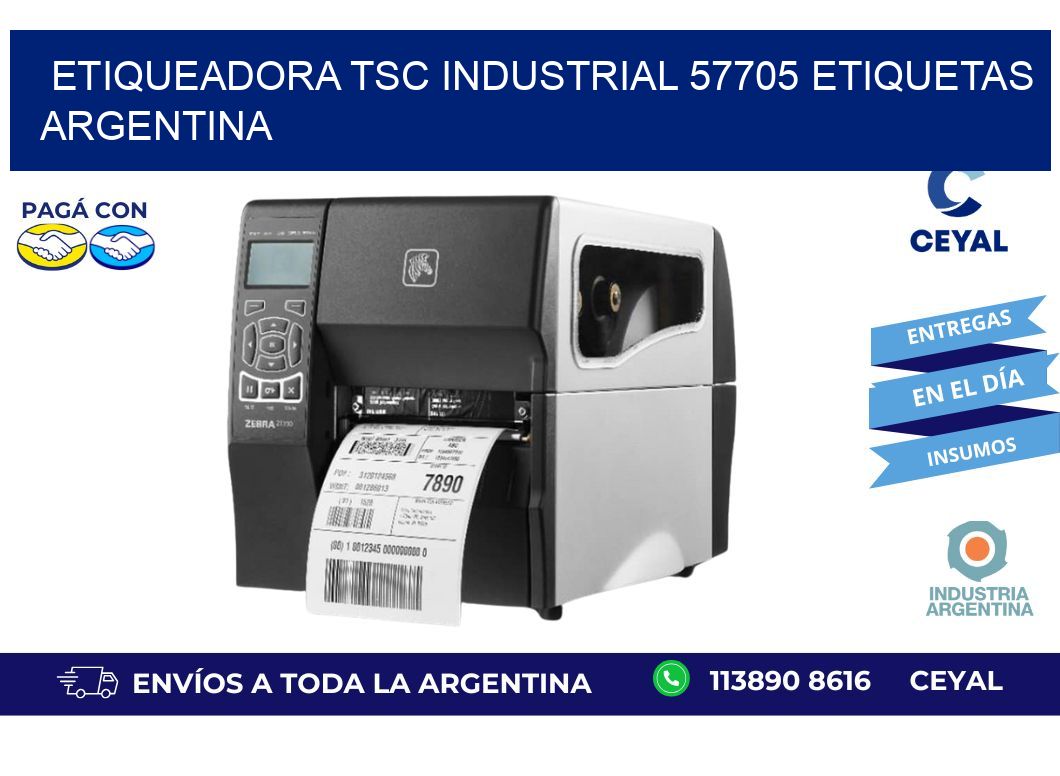 etiqueadora tsc industrial 57705 etiquetas argentina
