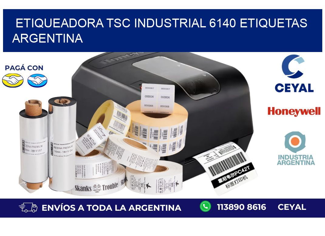 etiqueadora tsc industrial 6140 etiquetas argentina